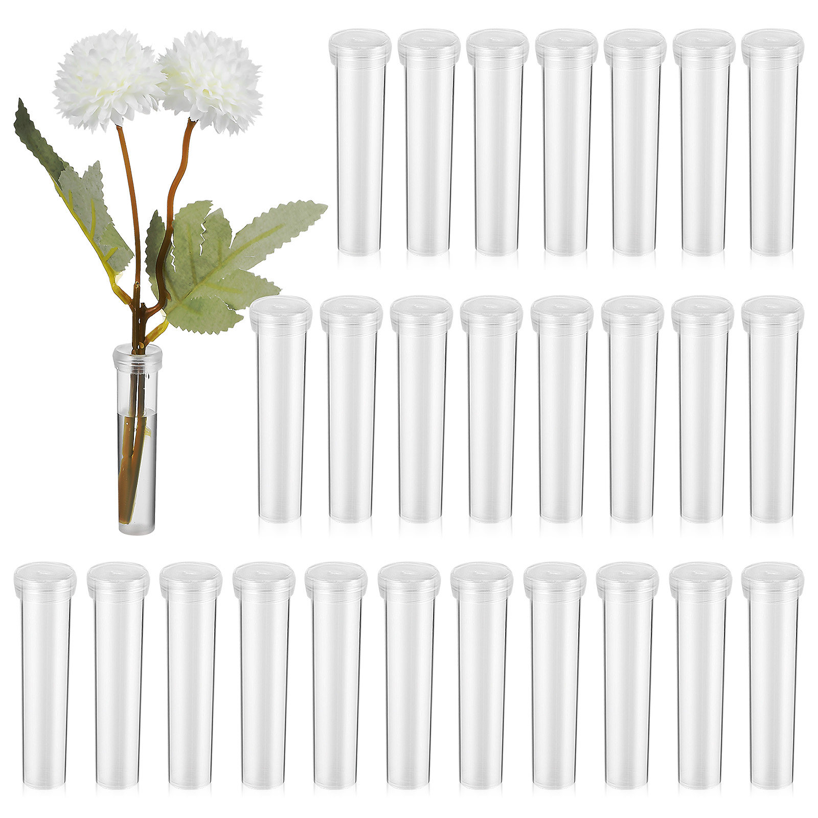 Anda Florist Supply - 100개 꽃 물 공급 튜브 신선한