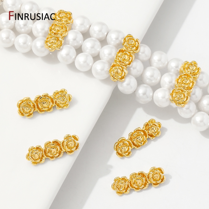 Flower Supplies - 18K 금도금 황동 장미꽃 비즈 분리기
