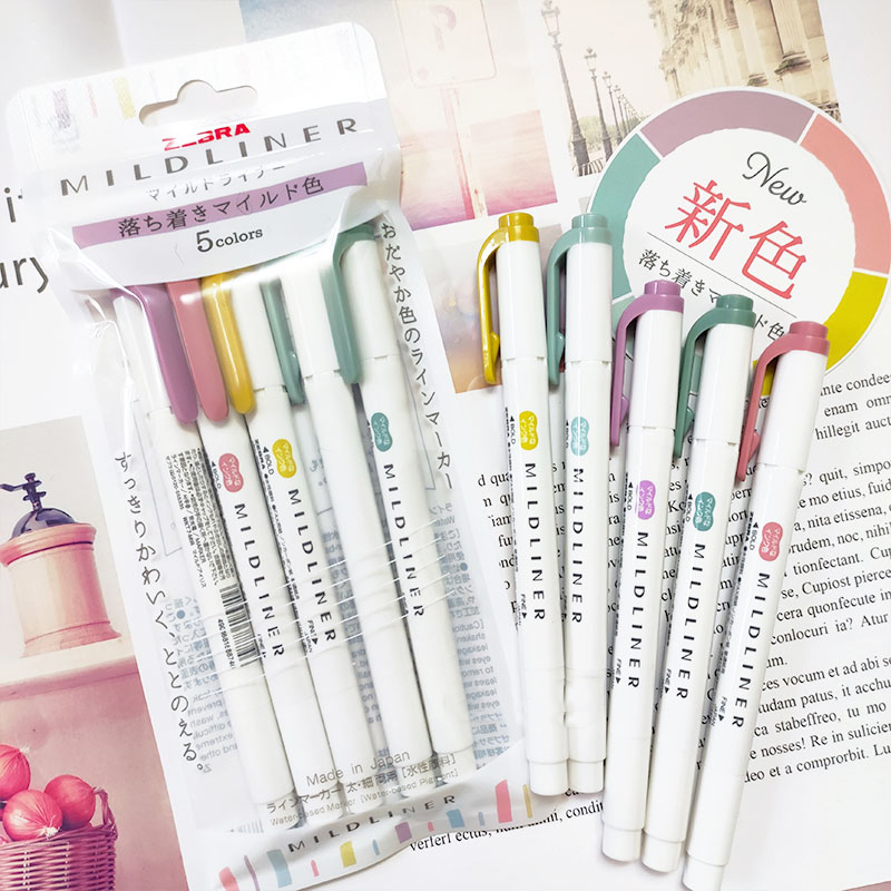 Zebra Pen Sarasa - 새로운 얼룩말 마일드 라이너 형광펜 마커,