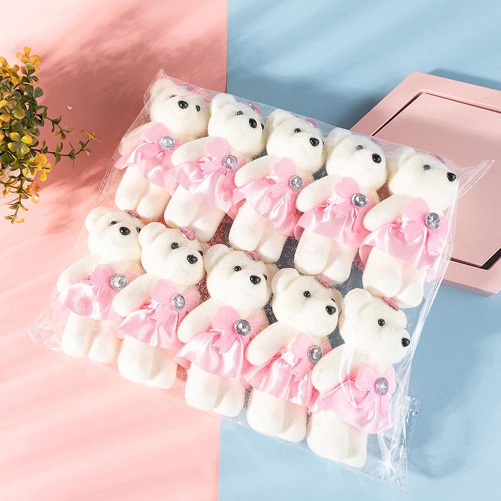 Flower Supplies - 10개/봉 꽃다발 곰 아이스크림 다이아몬드 곰