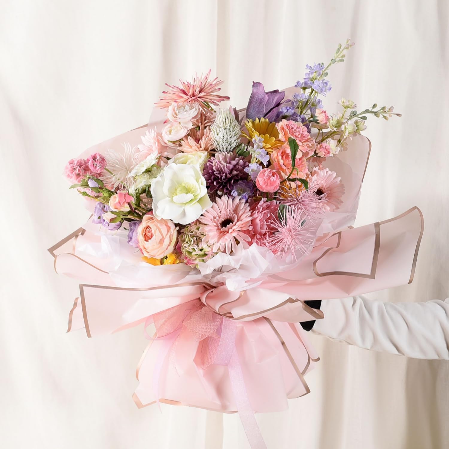 10장 8색 꽃다발 포장지, 꽃집 용품 방수 꽃다발 포 - Anda Florist Supply 리뷰 및 가격
