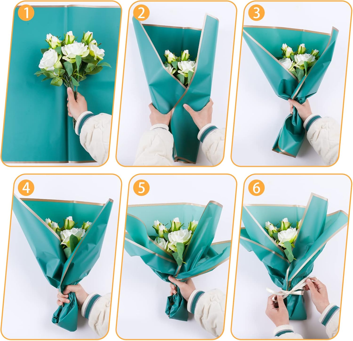 10장 8색 꽃다발 포장지, 꽃집 용품 방수 꽃다발 포 - Anda Florist Supply 리뷰 및 가격