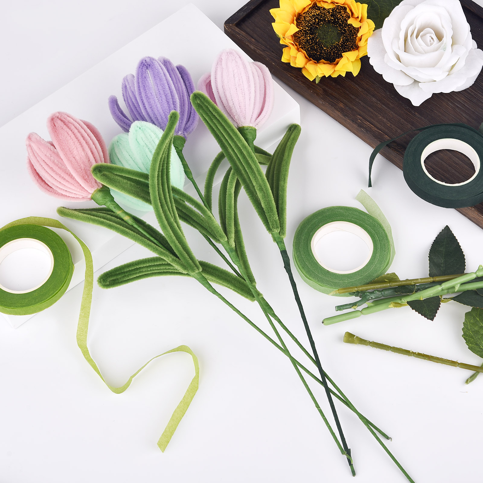 꽃무늬 스템 테이프, 단추 구멍, 인공 꽃 수술 랩,  - Anda Florist Supply 리뷰 및 가격