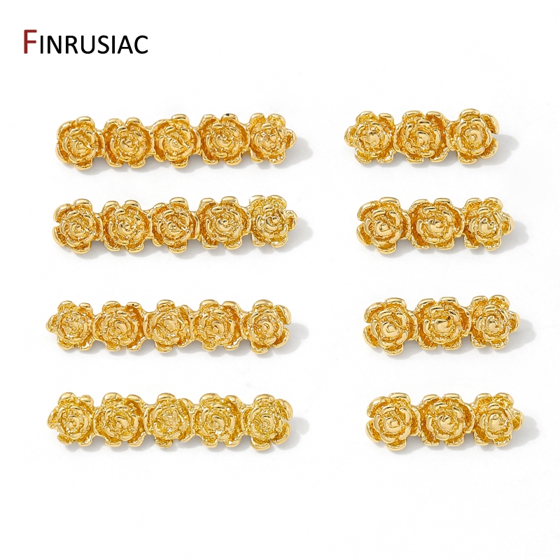 18K 금도금 황동 장미꽃 비즈 분리기 (목걸이 제작용 - Flower Supplies 리뷰 및 가격