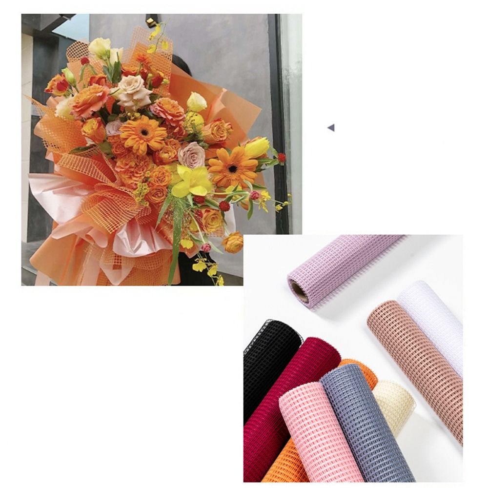 50cm 폭의 생화 포장지 DIY 하드 얀 메쉬 포장지 - Anda Florist Supply 리뷰 및 가격