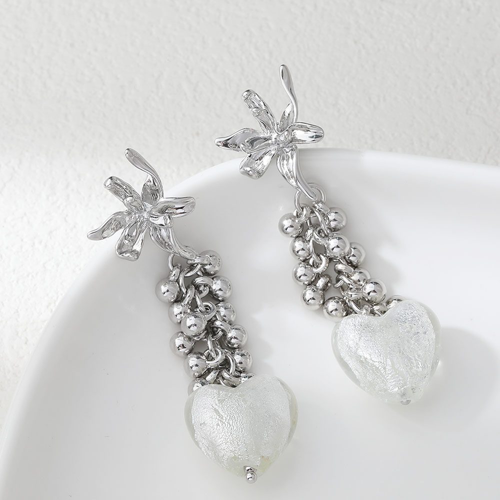 4PCS 우아한 꽃 모양 귀 스터드 Diy 귀걸이 커넥 - Flower Supplies 리뷰 및 가격